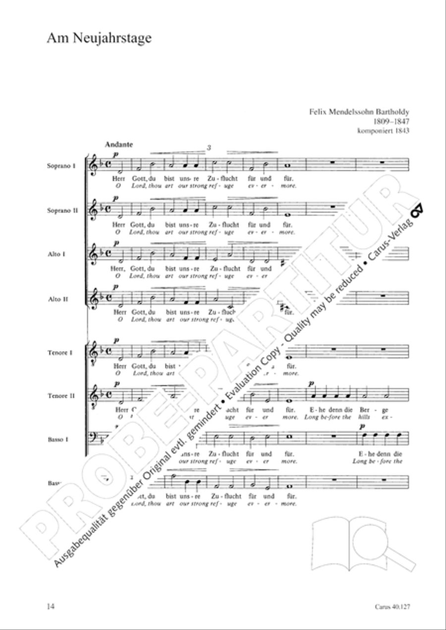 Sechs Spruche zum Kirchenjahr op. 79 Score scores gallery preview page 15