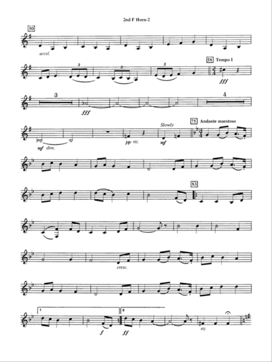 Jupiter (Bringer of Jollity): 2nd F Horn by Gustav Holst - Full Orchestra -  Digital Sheet Music | Sheet Music Plus