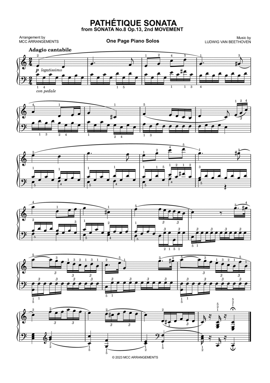 Pathétique Sonata Piano Method scores gallery preview page 1
