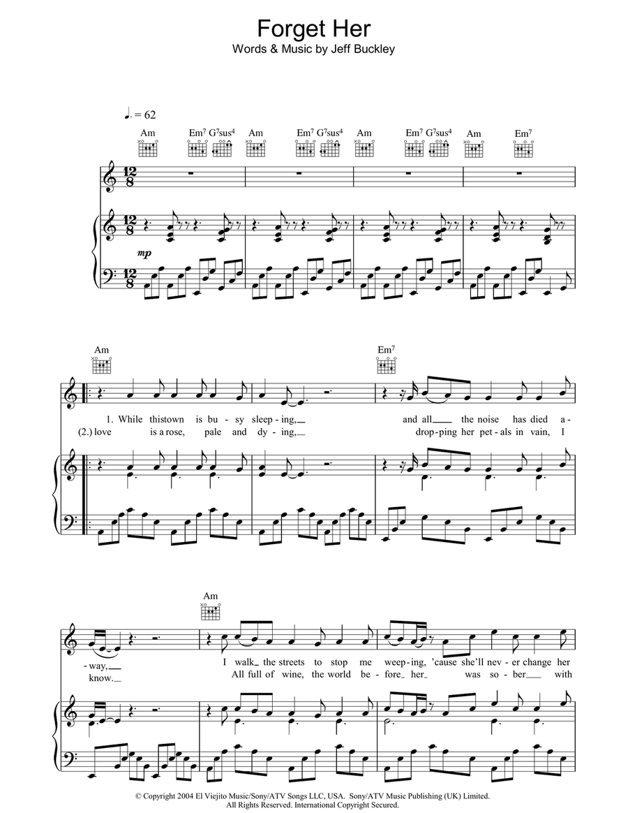 Forget Her Acoustic Guitar scores gallery preview page 1