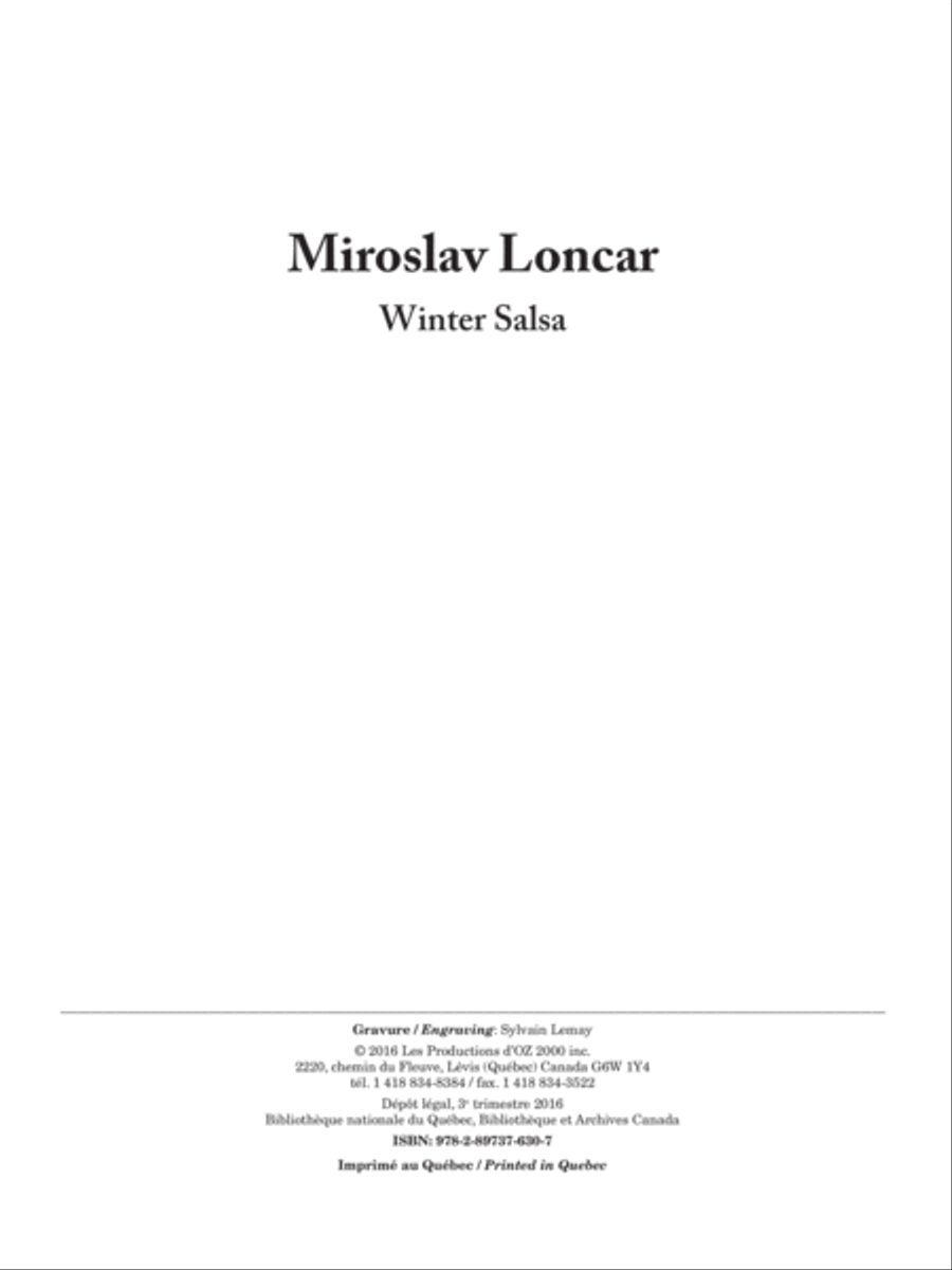 Winter Salsa Guitar Ensemble scores gallery preview page 1