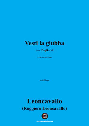 Leoncavallo-Vesti la giubba,in G Major