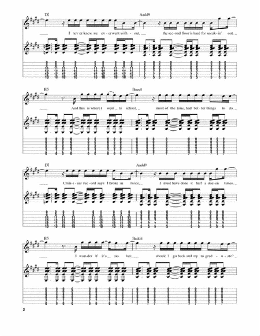 Photograph Acoustic Guitar scores gallery preview page 2