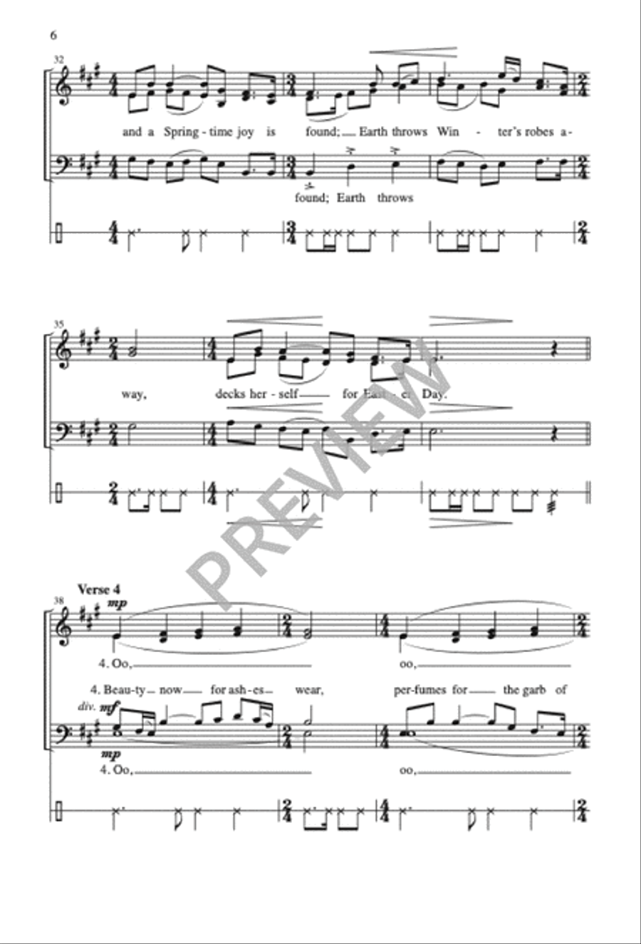 Easter Day SATTB scores gallery preview page 7