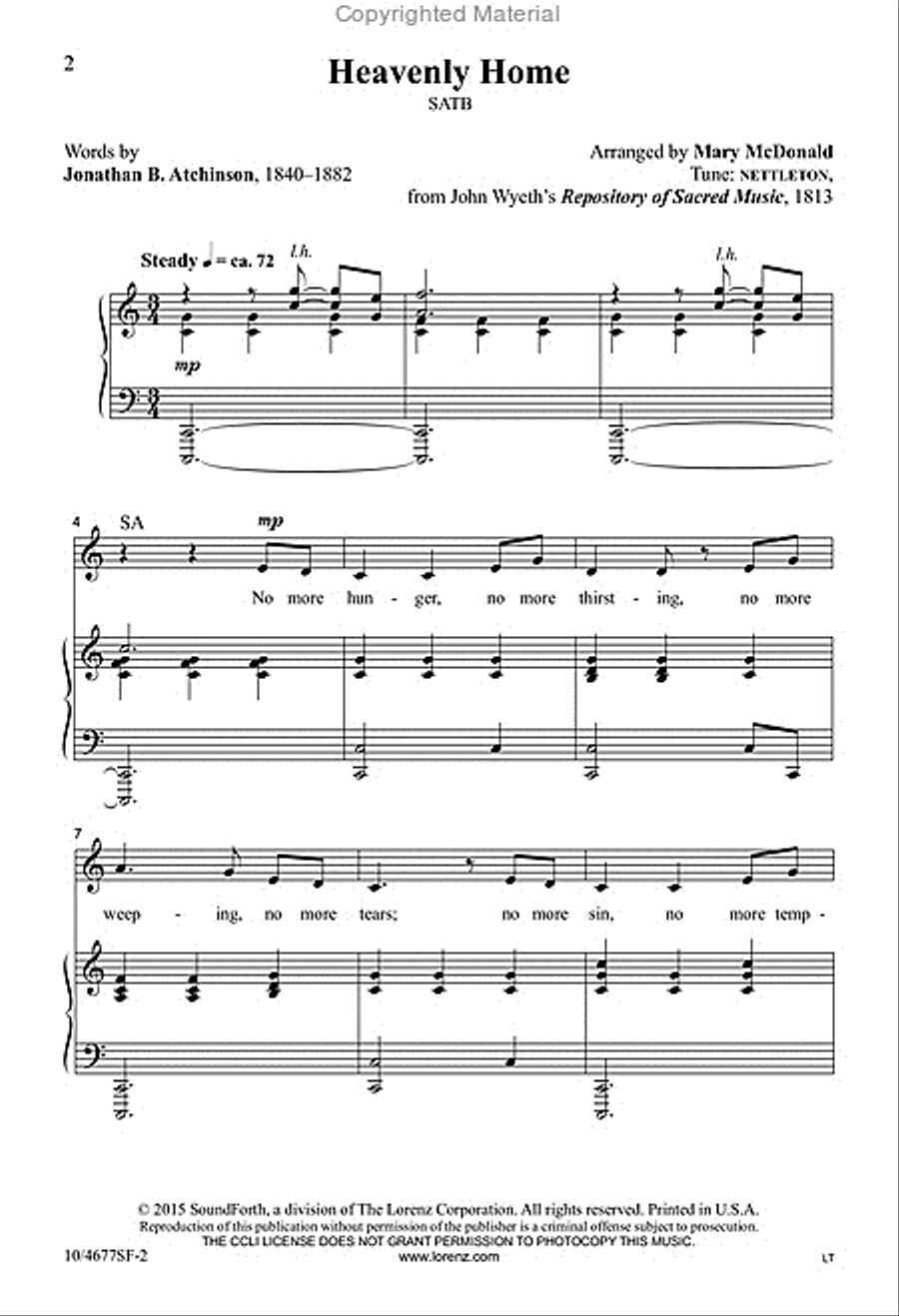 Heavenly Home 4-Part scores gallery preview page 2