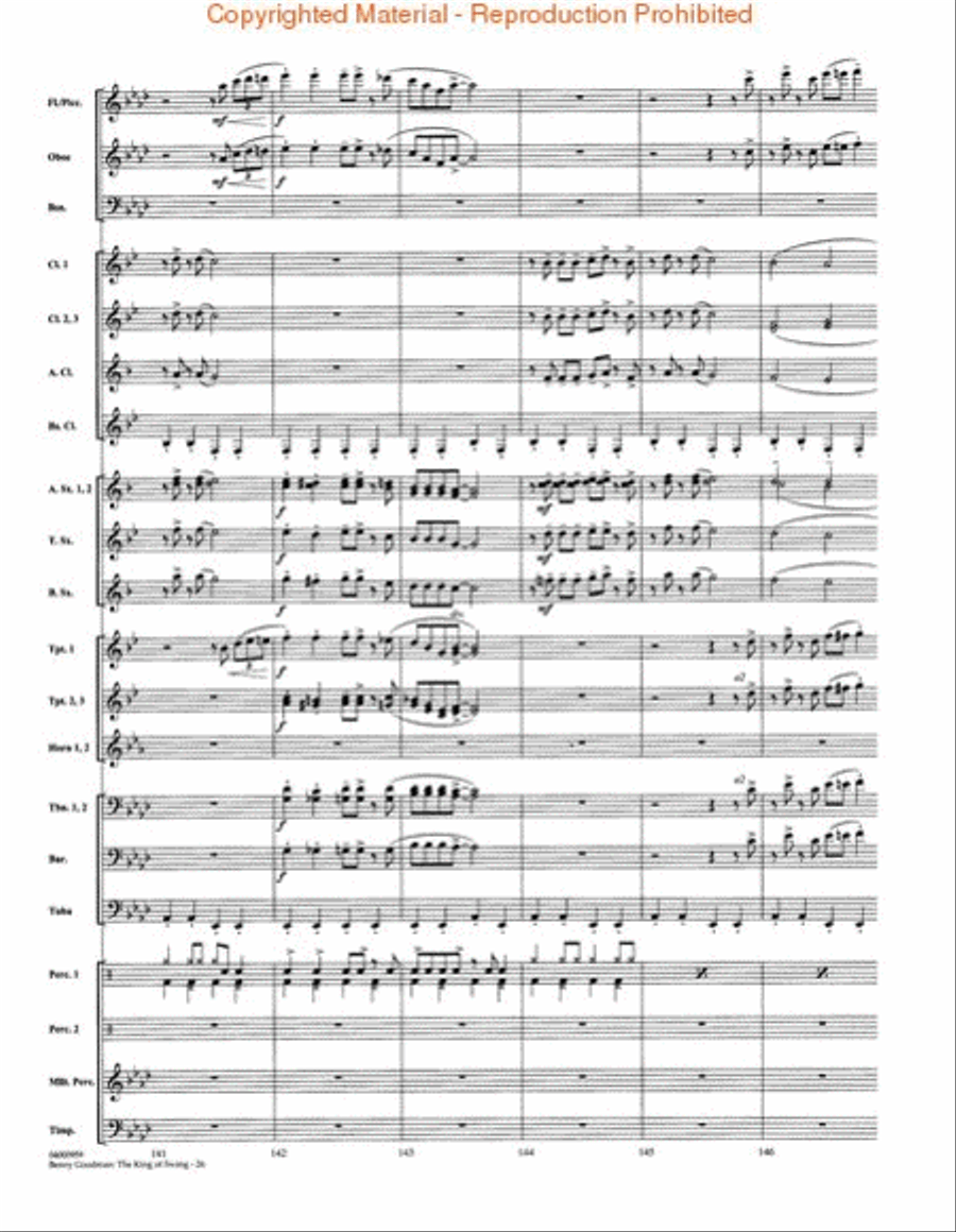 Benny Goodman: The King of Swing Concert Band scores gallery preview page 4