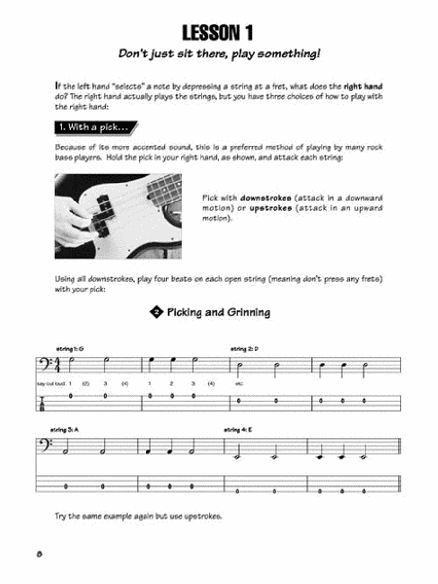 FastTrack Bass Method – Book 1 Bass Guitar Tablature scores gallery preview page 3
