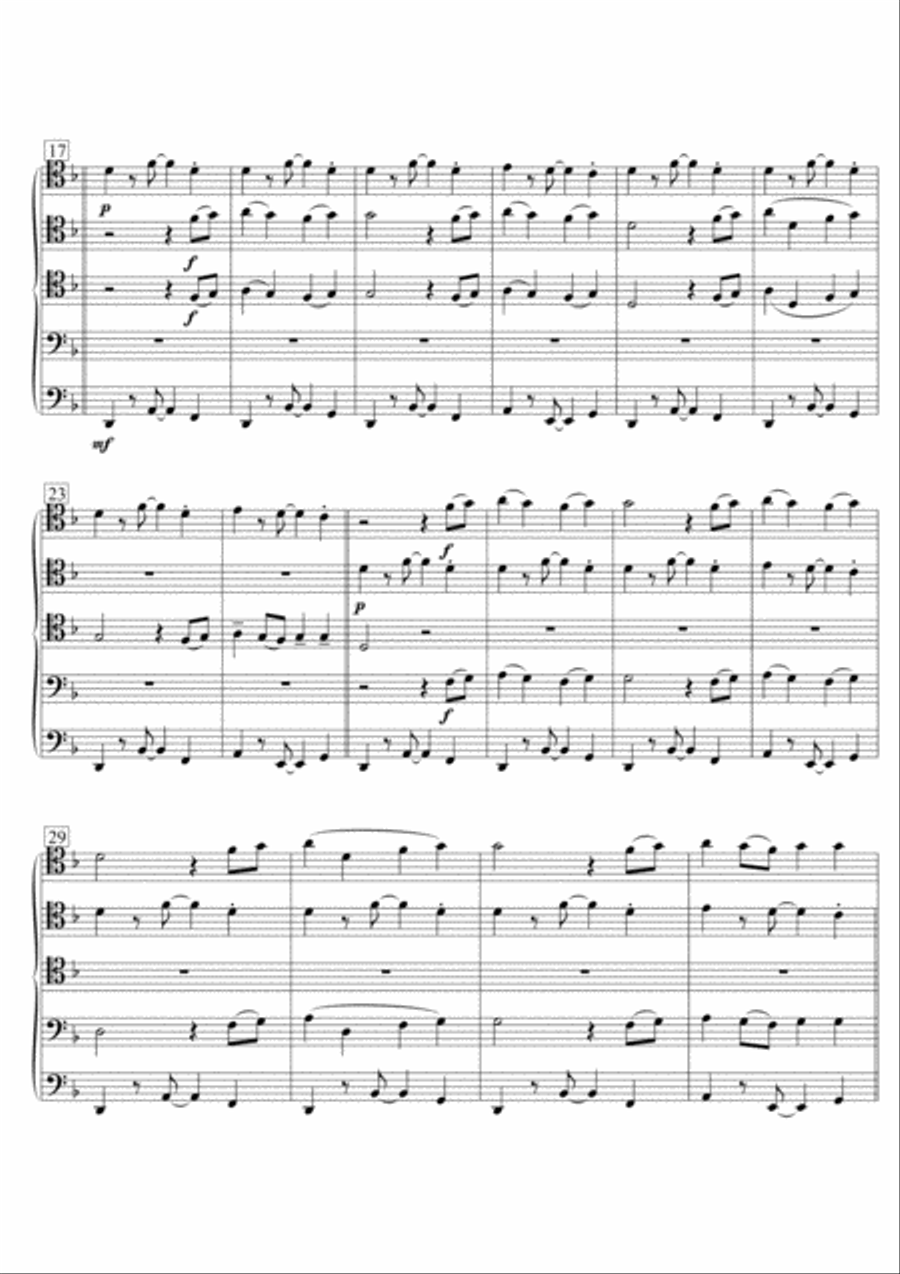 Shape Of You Brass Quintet scores gallery preview page 3