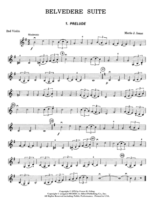 Belvedere Suite: 2nd Violin
