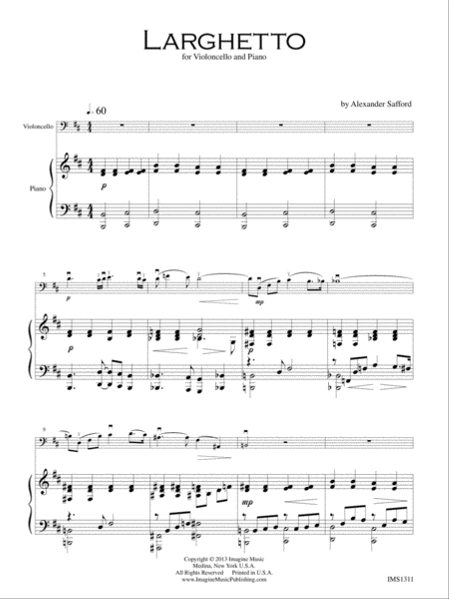 Larghetto Piano Accompaniment scores gallery preview page 3