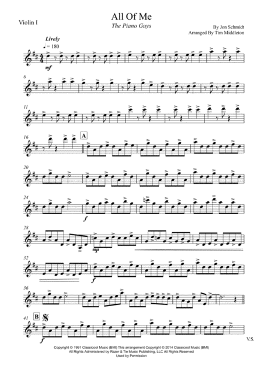 All Of Me String Quartet scores gallery preview page 2
