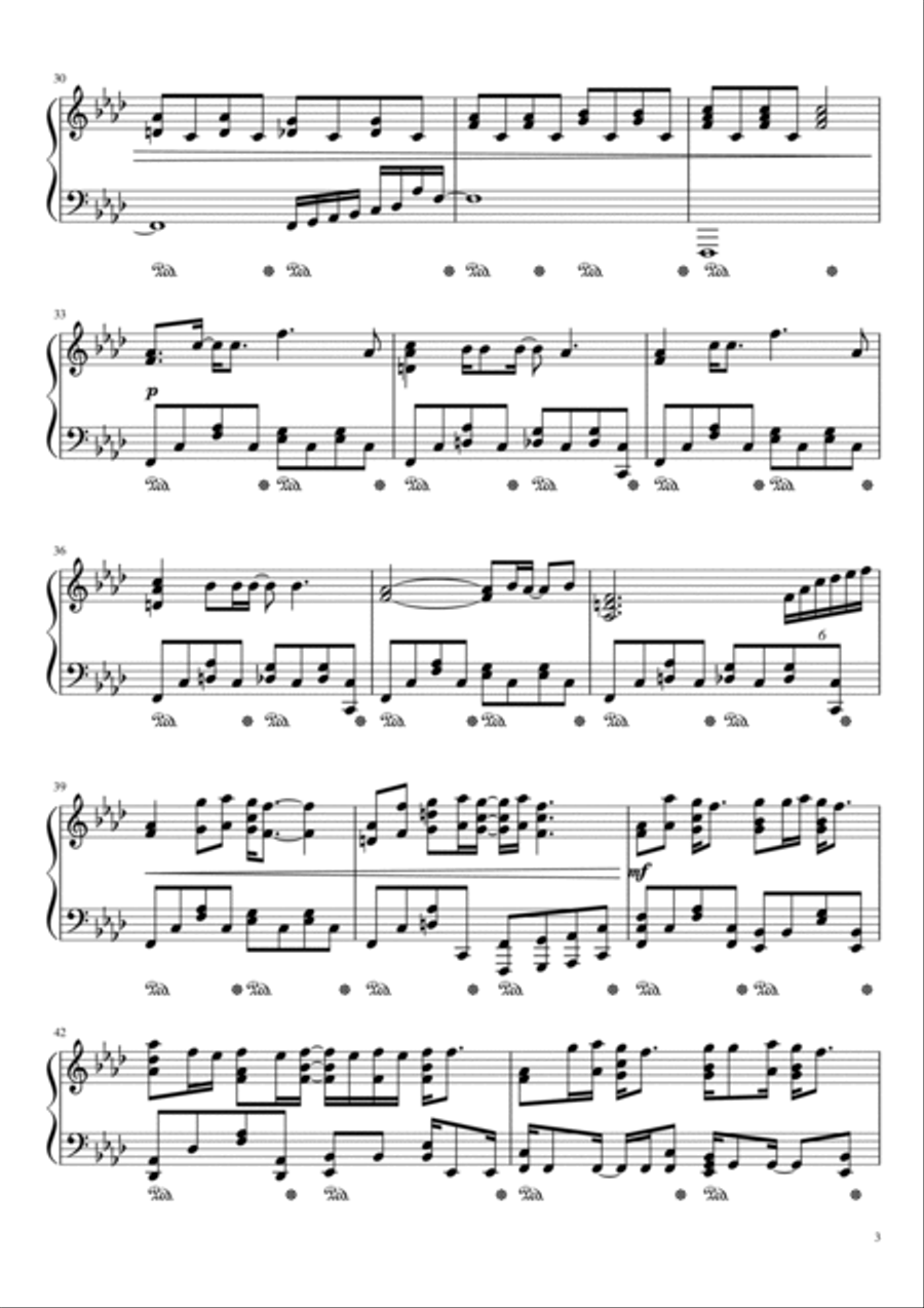 Dream On Piano Solo scores gallery preview page 3