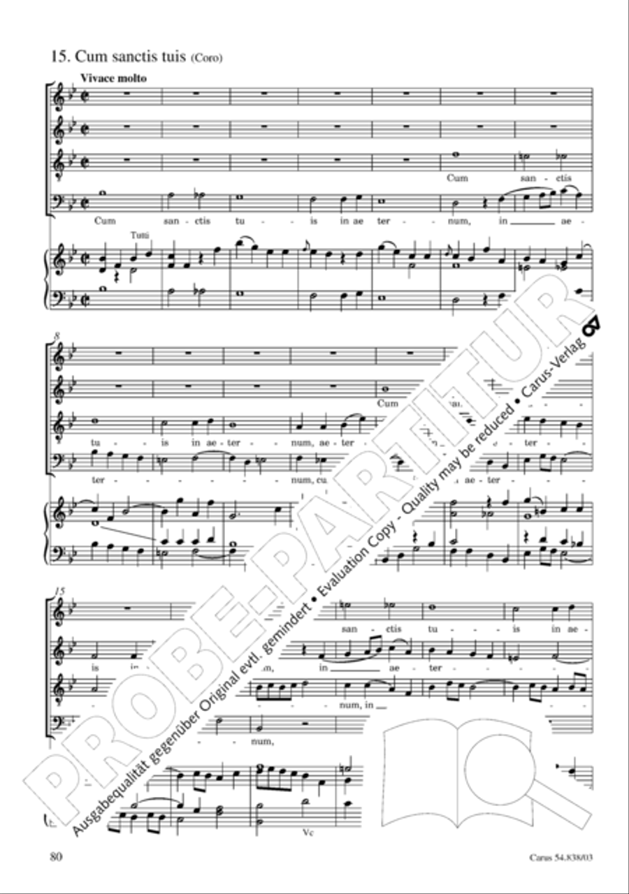 Requiem in B 4-Part scores gallery preview page 85