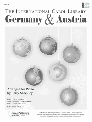Book cover for The International Carol Library - Germany and Austria