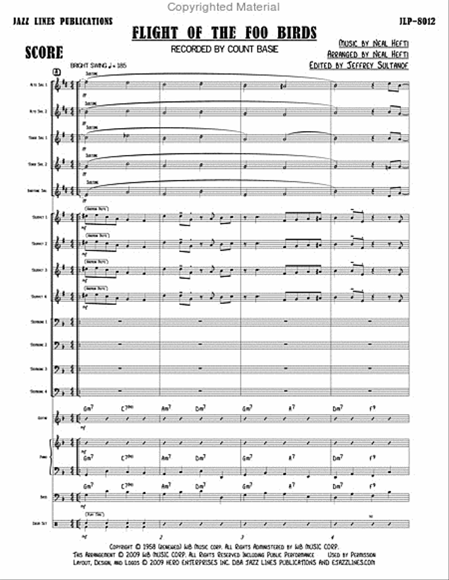 Flight Of The Foo Birds Flight Of The Foo Birds Big Band scores gallery preview page 3