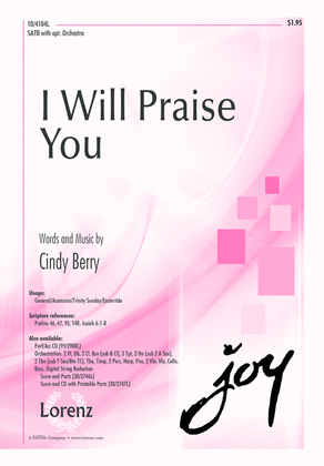 Book cover for I Will Praise You
