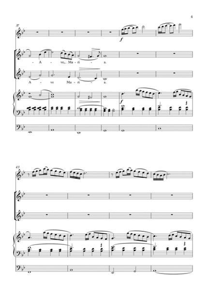 Ave Maria (Caccini) (Soprano, Alto, Flute, Organ) image number null