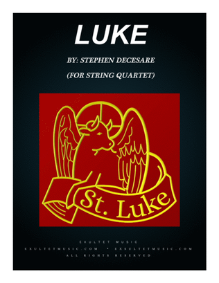 Book cover for Luke (for String Quartet)