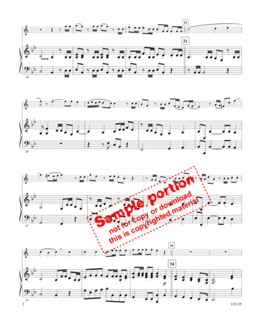 Hallelujah Chorus Flute scores gallery preview page 3