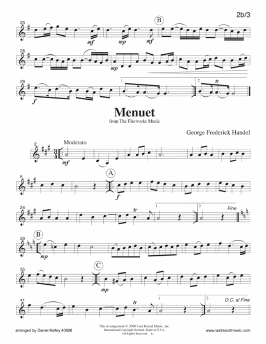Solos for the Intermediate Clarinetist, Volume 1 for Clarinet & Piano 40026 B-Flat Clarinet scores gallery preview page 3
