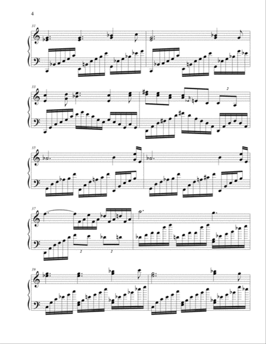 Claire de Lune CLaude Debussy in Jazz and 8 excerpt variations Piano Solo scores gallery preview page 4
