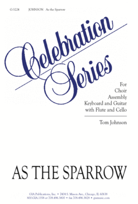 Book cover for As the Sparrow
