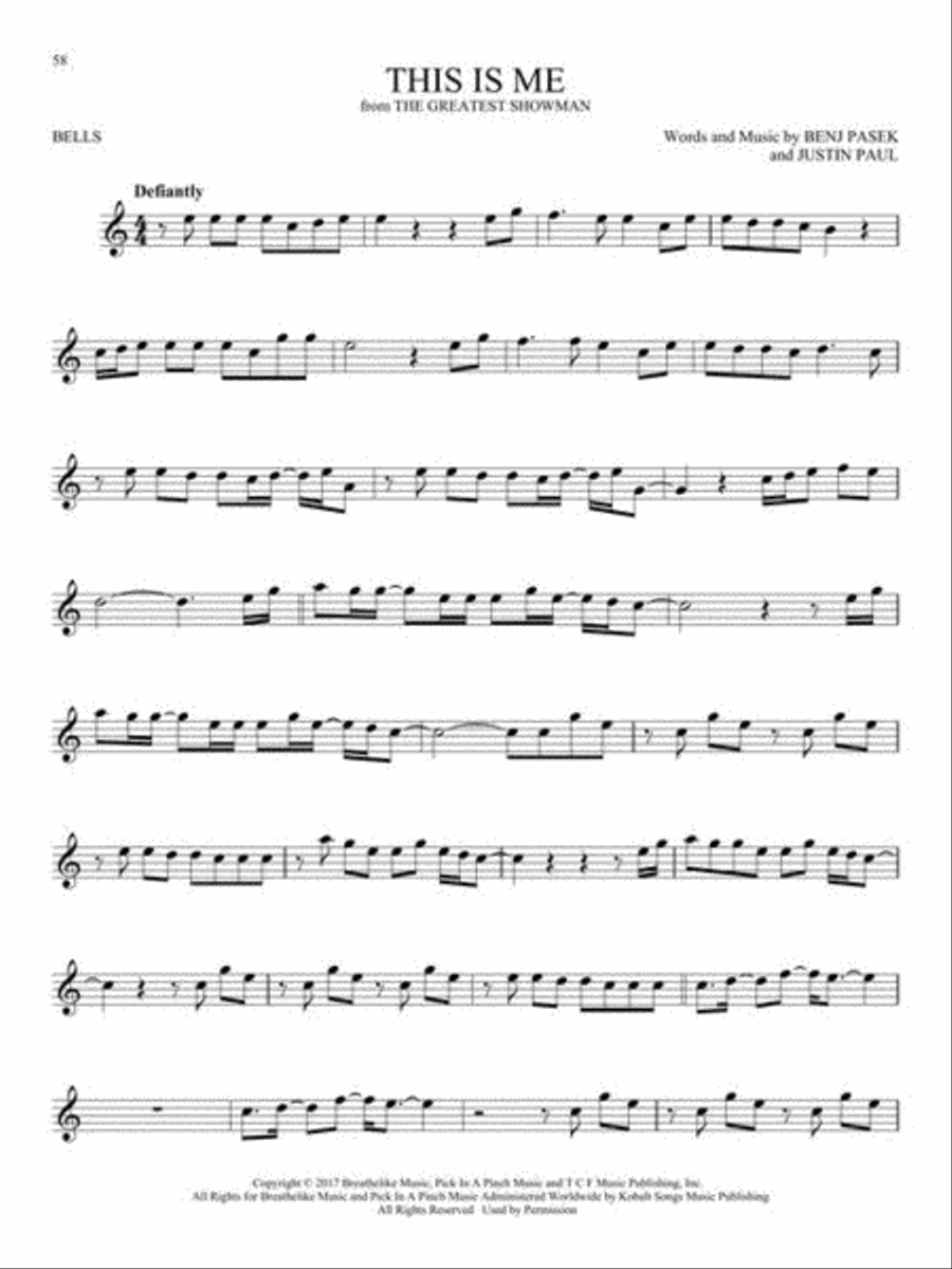 First 50 Songs You Should Play on the Bells/Glockenspiel Glockenspiel scores gallery preview page 6