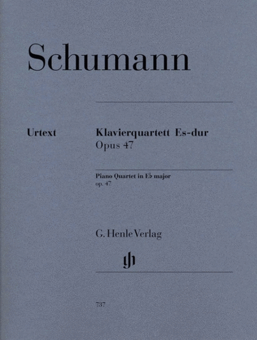 Schumann - Quartet Op 47 E Flat Piano/Violin/Viola/Cello
