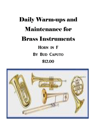 Daily Warm-Up and Maintenance for Brass Instruments- Horn in F