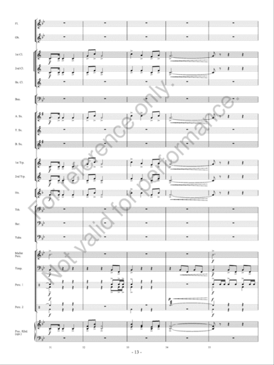Call Of Champions Concert Band scores gallery preview page 14