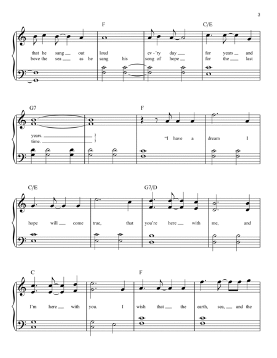 Lava (from Lava) Easy Piano scores gallery preview page 3