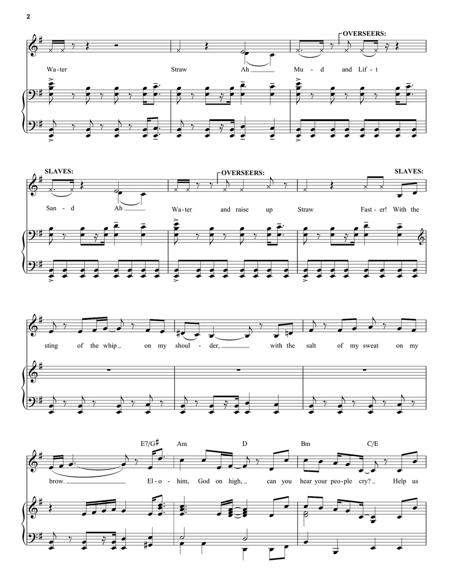 Deliver Us (from The Prince Of Egypt: A New Musical) Voice scores gallery preview page 2