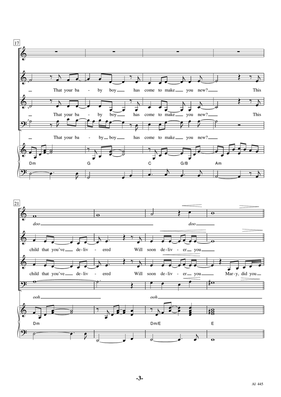 Mary, Did You Know? Choir scores gallery preview page 3