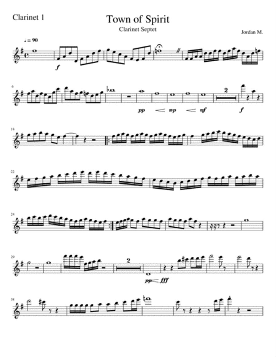 Town of Spirit Town of Spirit Woodwind Ensemble scores gallery preview page 5