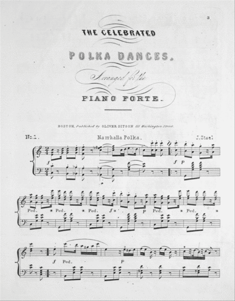 Drawing Room Polkas. No. 1 (Narrhalla Polka) and No. 2 Piano Solo scores gallery preview page 2