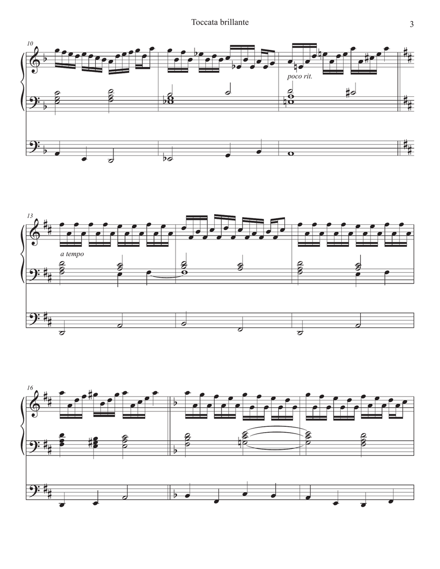 Toccata brillante - Organ Solo Organ Solo scores gallery preview page 3