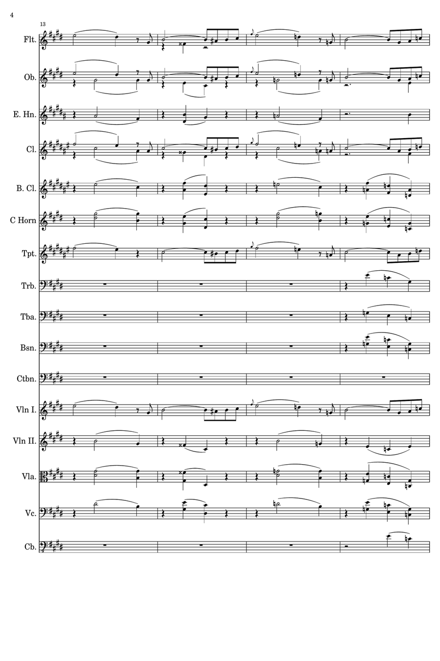 Consolation No.1 in E Major - Score Only Chamber Orchestra scores gallery preview page 4
