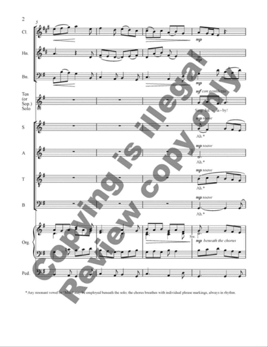 <br>Sheet music extract