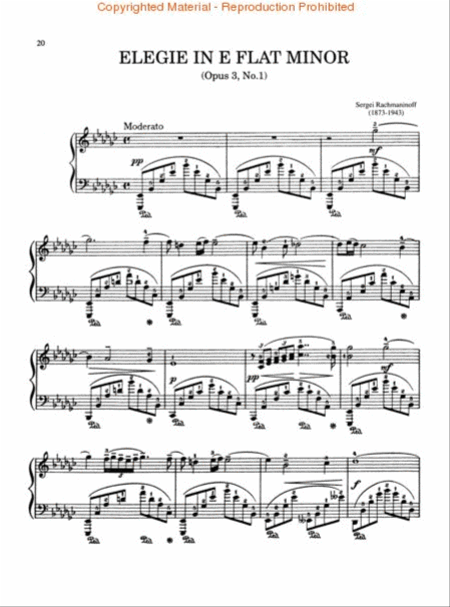 Rachmaninoff – Very Best for Piano Piano Solo scores gallery preview page 3