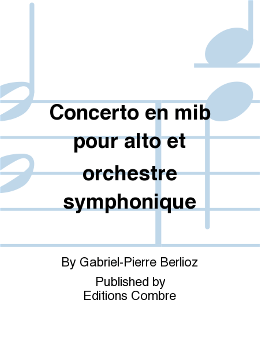 Concerto en Mib pour alto et orchestre