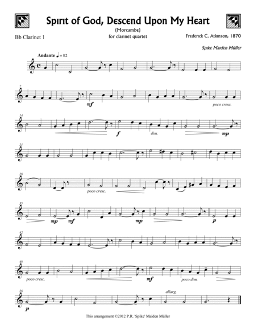 Spirit of God, Descend Upon My Heart Woodwind Quartet scores gallery preview page 5