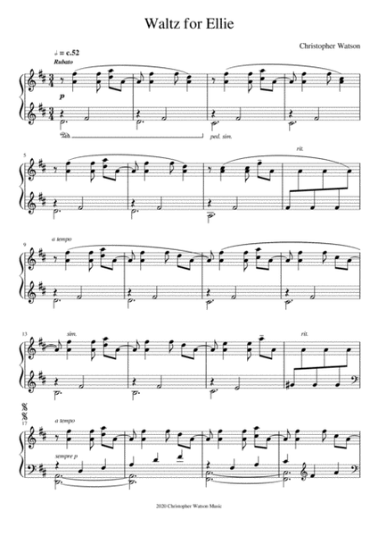 Waltz for Ellie (Piano Solo)