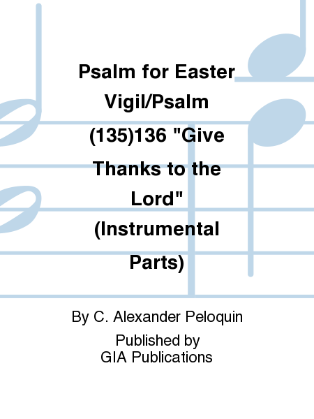 Psalm for Easter Vigil - Instrument edition