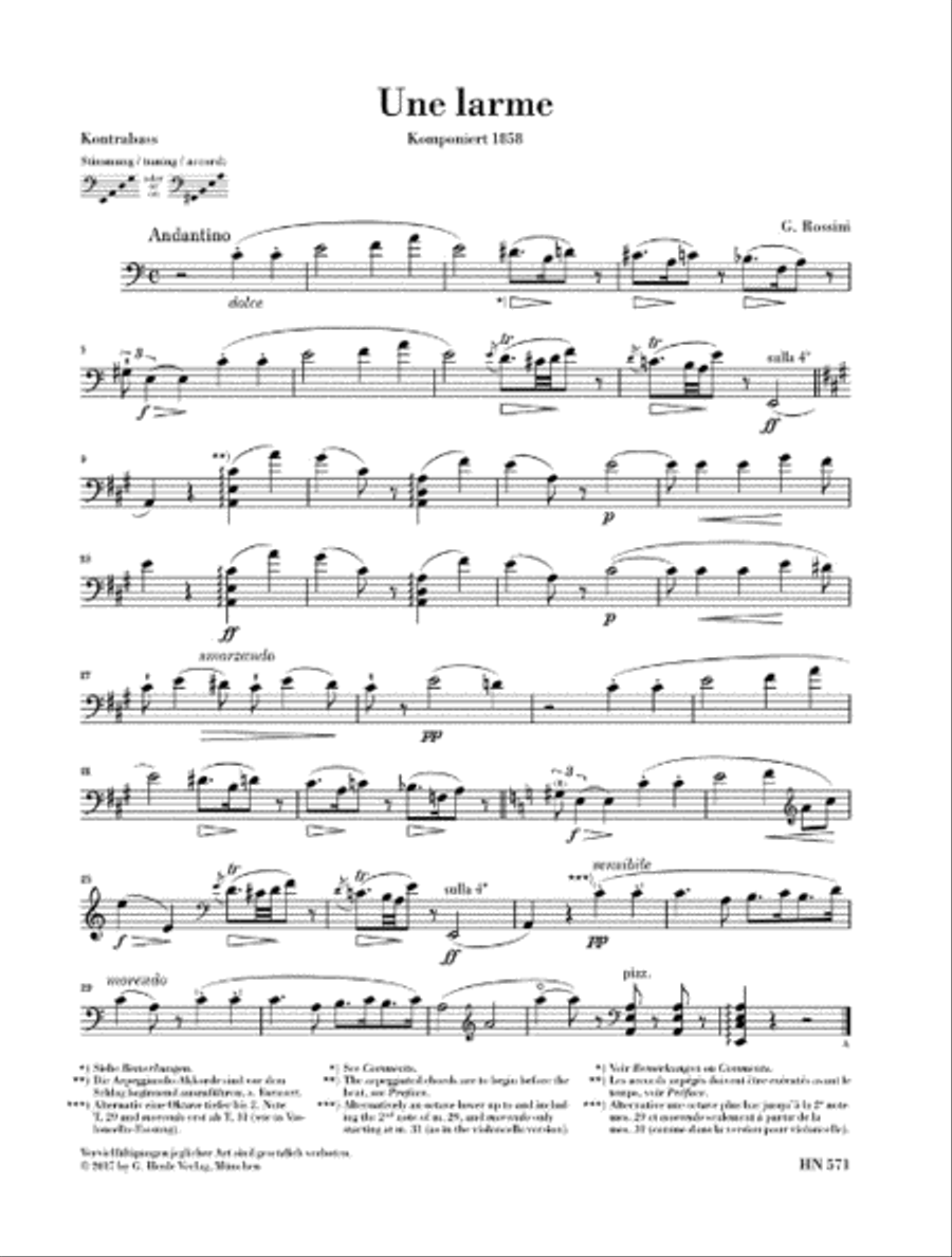 Une Larme Double Bass scores gallery preview page 5