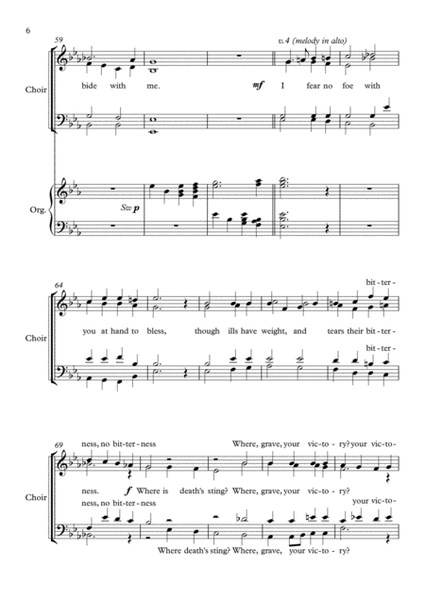 Hymn Concertato, Abide With Me (Eventide), for SATB choir, Organ and Trumpet in Bb image number null
