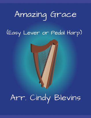 Book cover for Amazing Grace, for Easy Harp (Lap Harp Friendly)