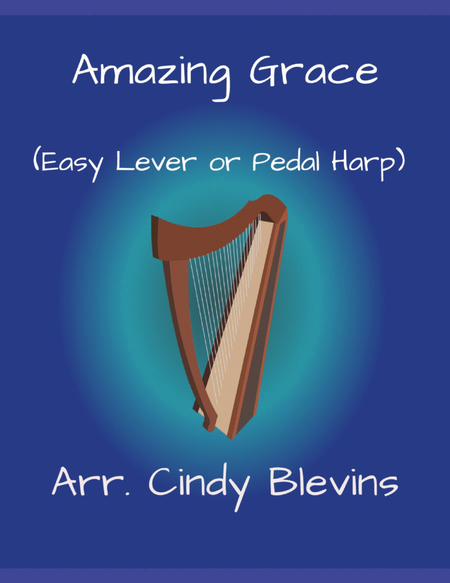 Amazing Grace, for Easy Harp (Lap Harp Friendly)