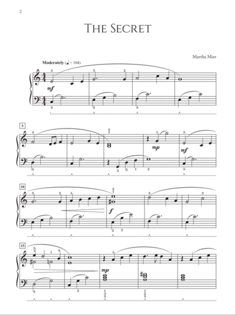 Character Pieces in Romantic Style, Book 1 Easy Piano scores gallery preview page 3