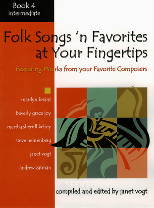 Book cover for Folk Songs 'n Favorites at Your Fingertips - Book 4