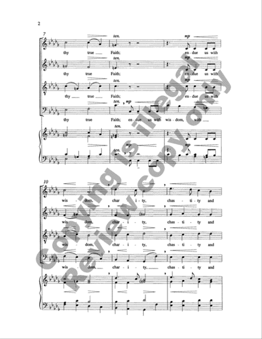 O Lord, Increase Our Faith 4-Part scores gallery preview page 7